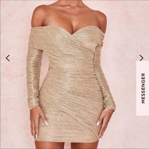 House of CB Gold Felicity Dress